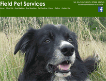 Tablet Screenshot of fieldpetservices.co.uk